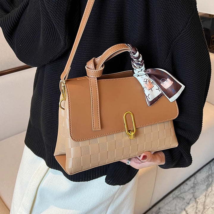 Chic Structured Handheld Satchel Kalsten