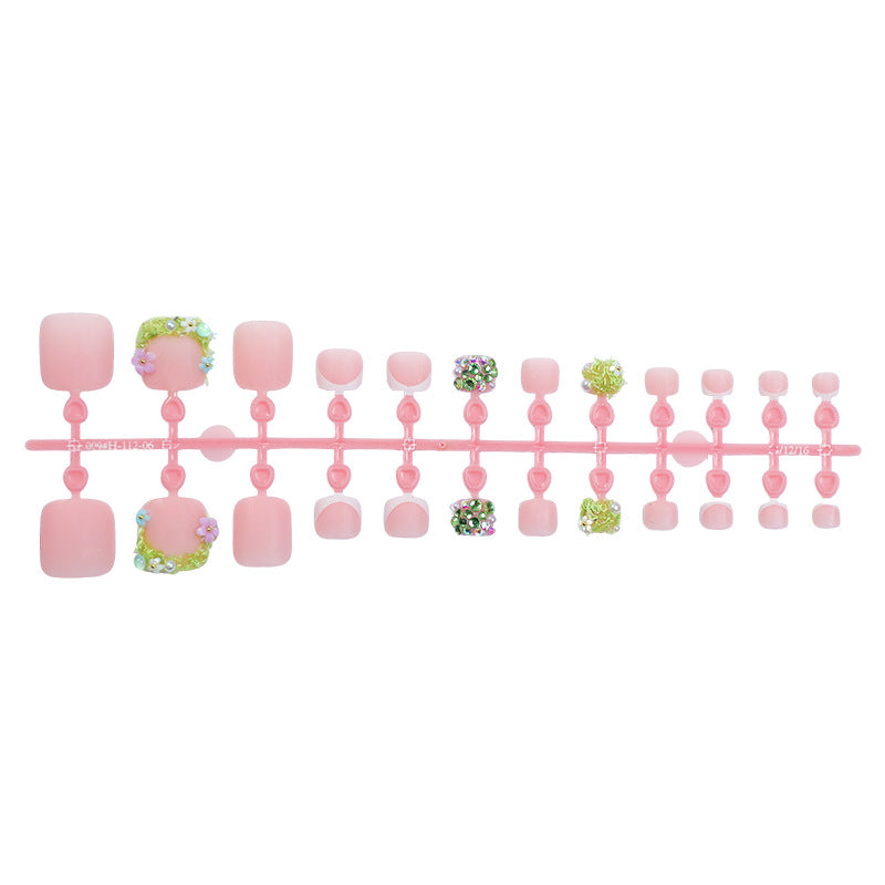 Floral Design Press-On Nails Set Kalsten 1788496077