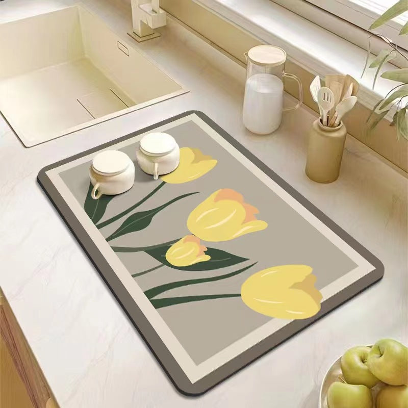 Floral Patterns Kitchen Mat Kalsten