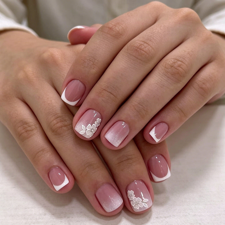 Elegant Floral Acrylic Nail Art Enhancements Kalsten 1789915593