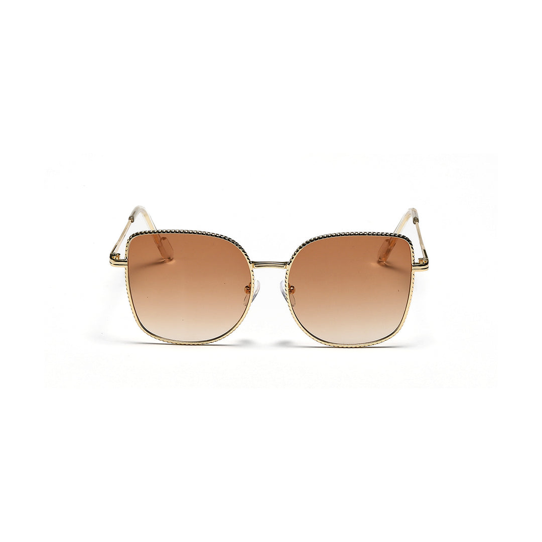 Women's fashionable oversized designer sunglasses with multifaceted frame Kalsten