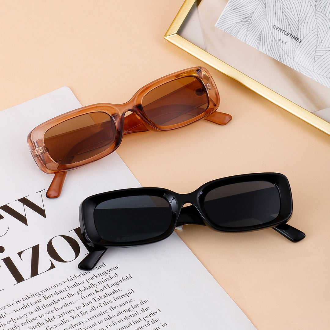 Ladies fashionable sunglasses in retro style with wide frame Kalsten