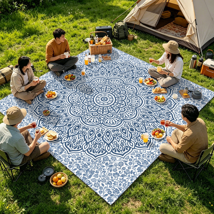 Mandala Design Beach Mat Kalsten