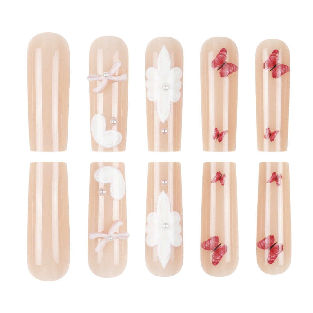 Decorative Floral Press-On Nails Kalsten 1789086044