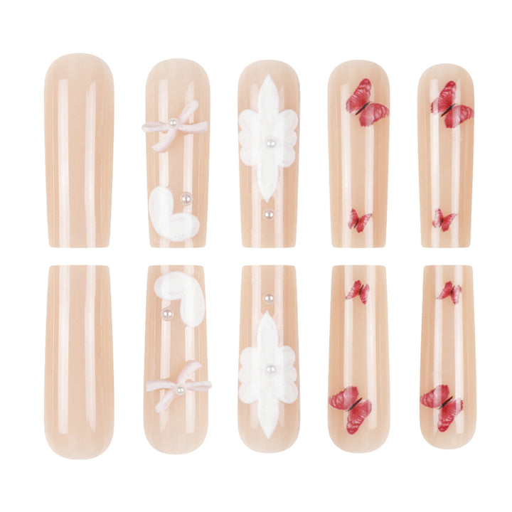 Decorative Floral Press-On Nails Kalsten 1789086044