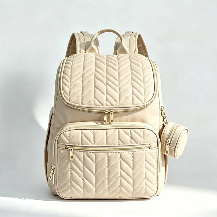 Elegant Multi-Functional Quilted Backpack Kalsten