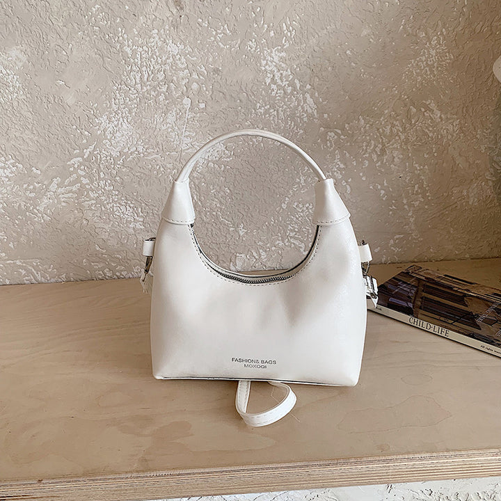 Minimalist Faux Leather Crossbody Bag