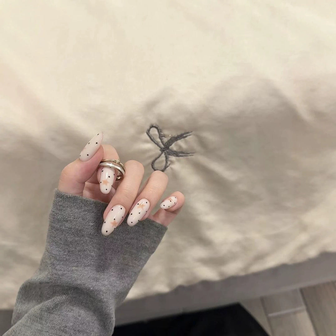 Artistic Press-On Nail Design