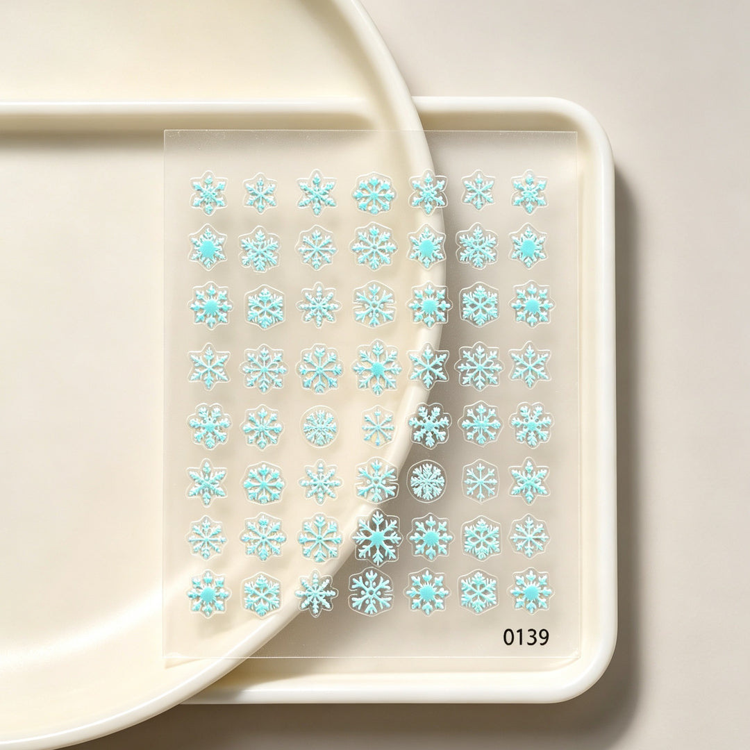 Snowflake Decorative Nail Art Sticker Set