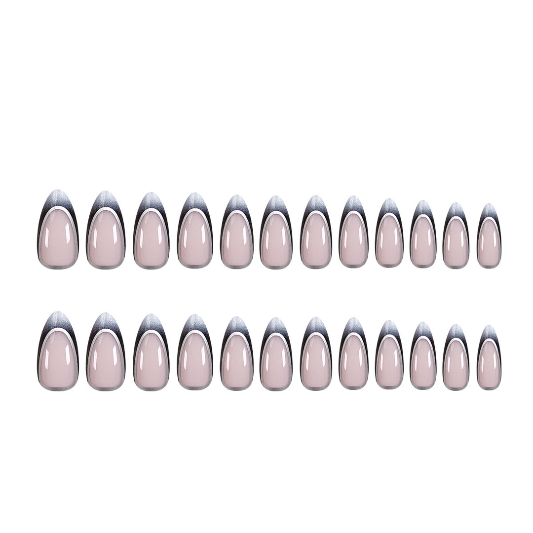 Stiletto artificial nails with elegant ombre design Kalsten