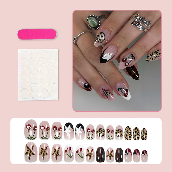 Artificial nail set with trendy animal and maritime designs Kalsten