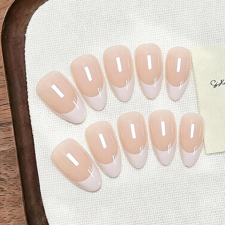 Acrylic Nail Set with Elegant French Tip Kalsten