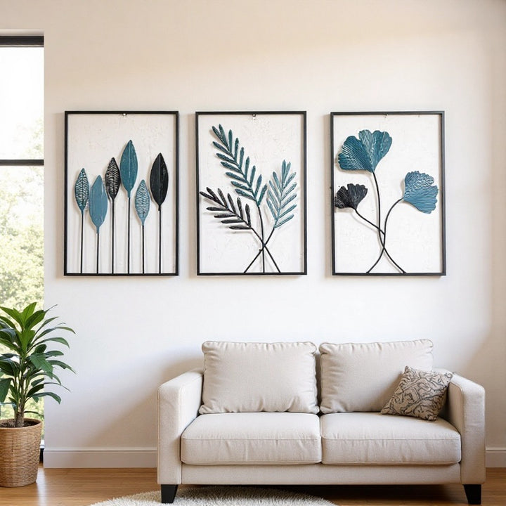 Decorative Leaf Wall Art Set Kalsten