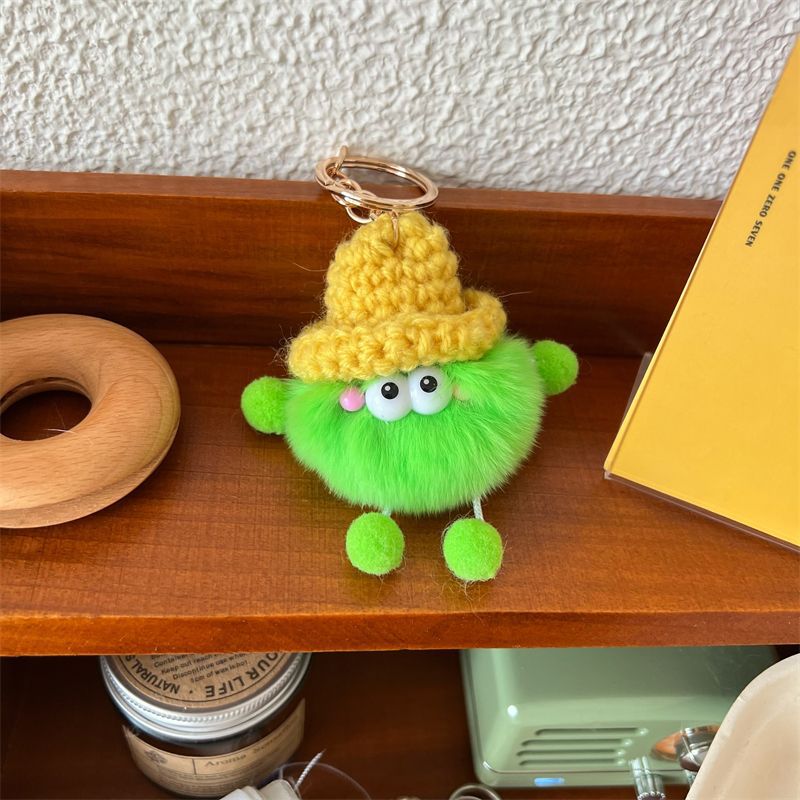 Playful Fuzzy Character Keychain Kalsten