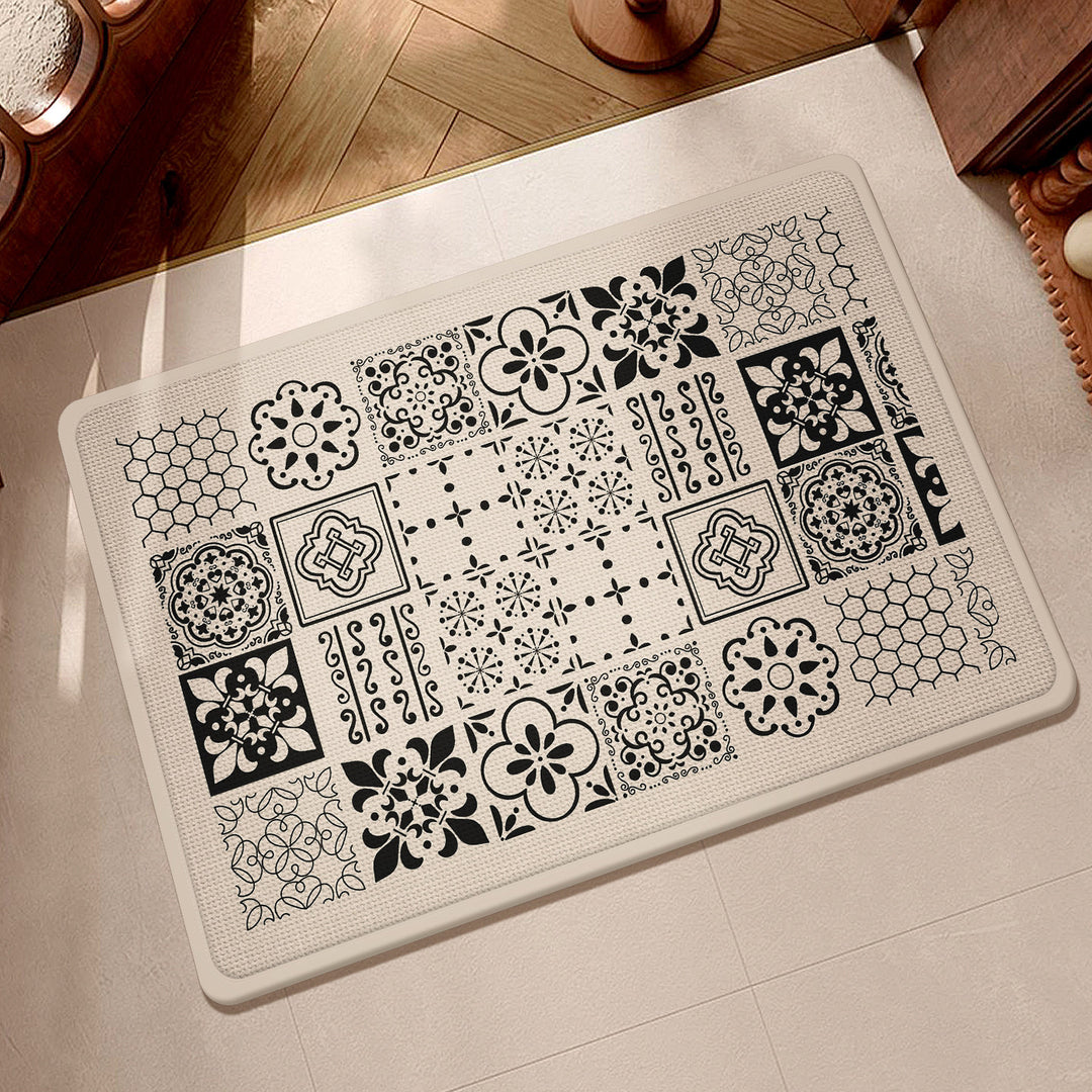 Textured Multi-colored Kitchen Mat