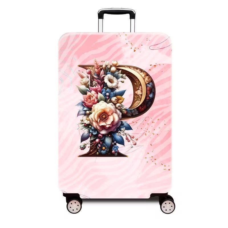 Ladies hard shell suitcase with luxurious floral design Kalsten