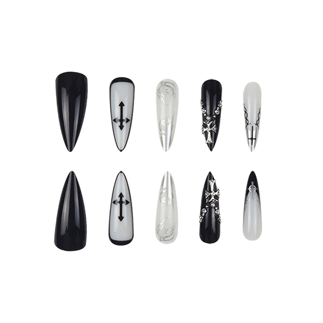 Artistic Gothic Stiletto Press-On Nails Kalsten