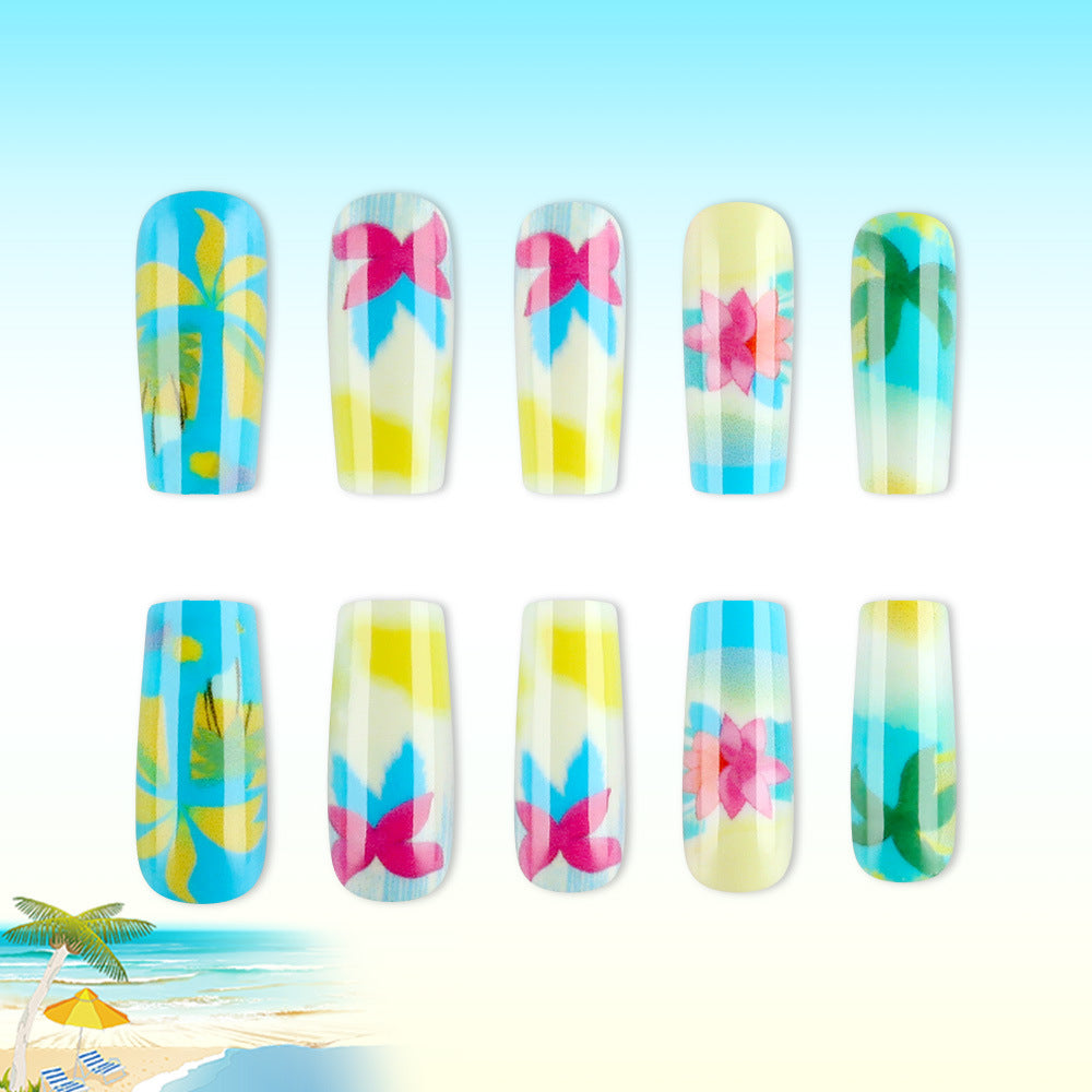 Artistic Tropical Paradise Nail Art Kalsten