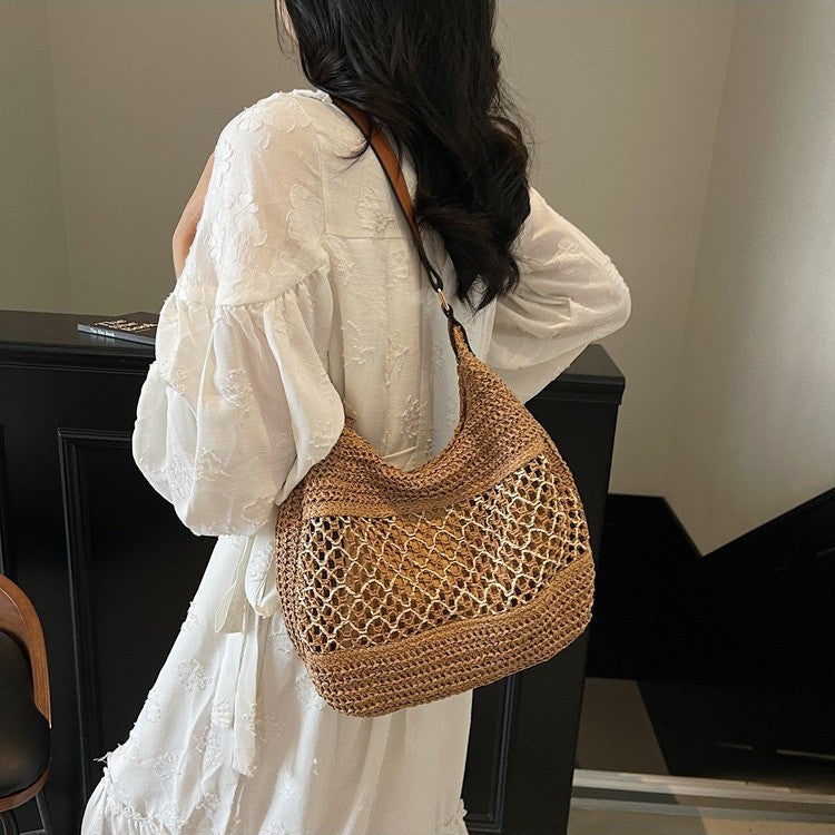 Casual Shoulder Bag Made of Natural Material Kalsten