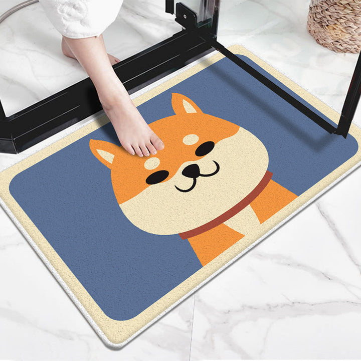 Cute Cartoon Dog-Themed Doormat Kalsten