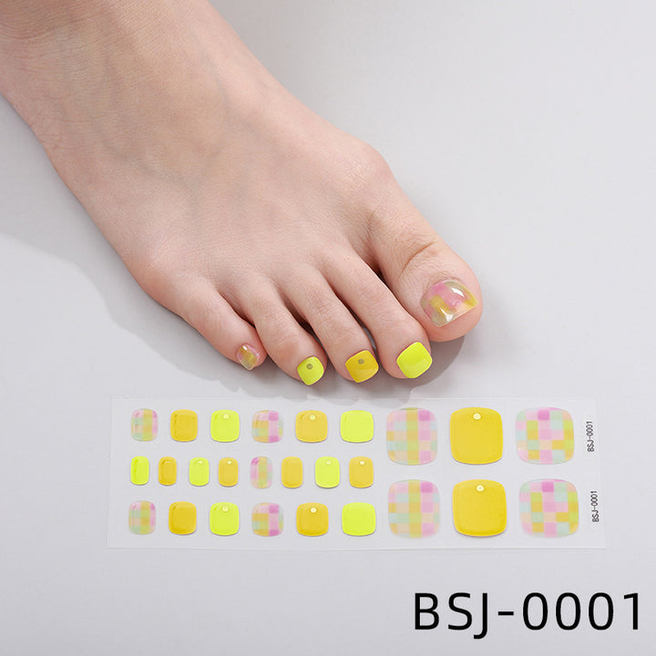 Decorative Press-On Toenail Art