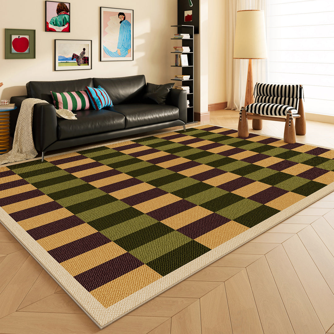 Soft Checkered Area Rug Kalsten