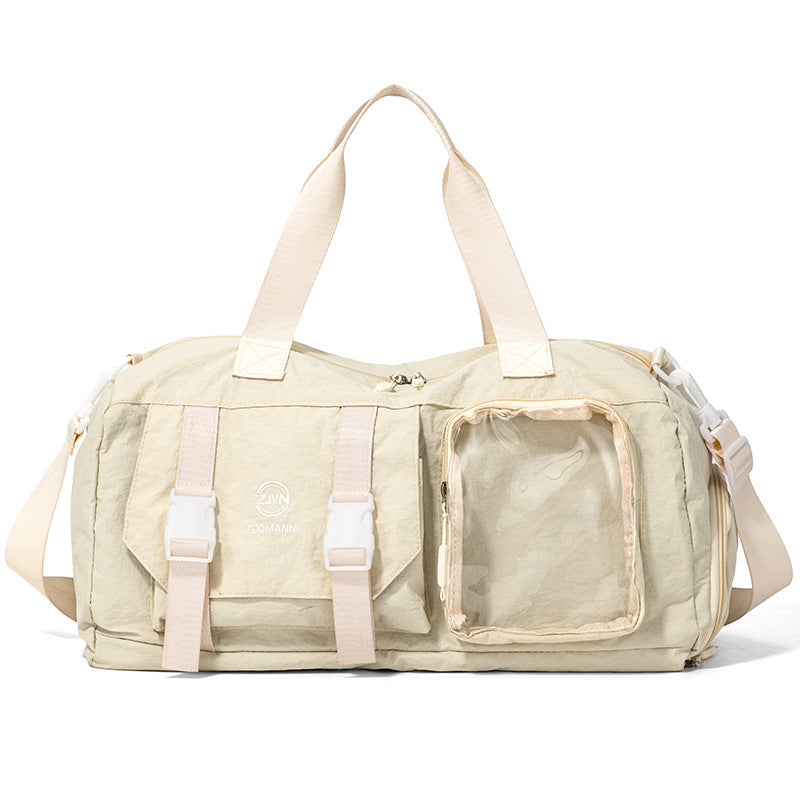 Versatile Gym Duffel Bag with Transparent Pocket Kalsten