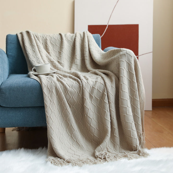 Luxurious Textured Throw Blanket