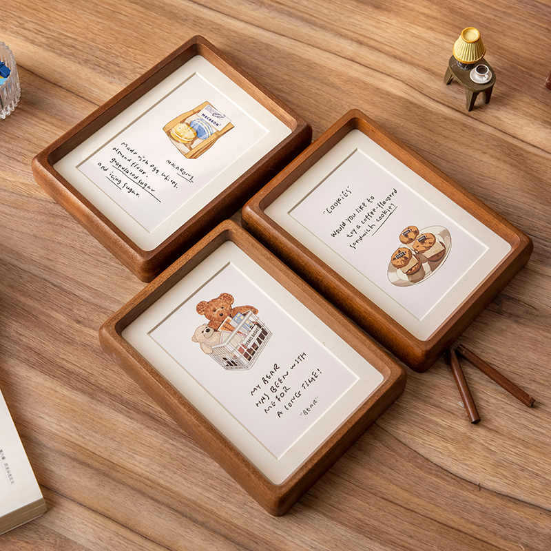 Rustic Wooden Photo Frame for Wall Display