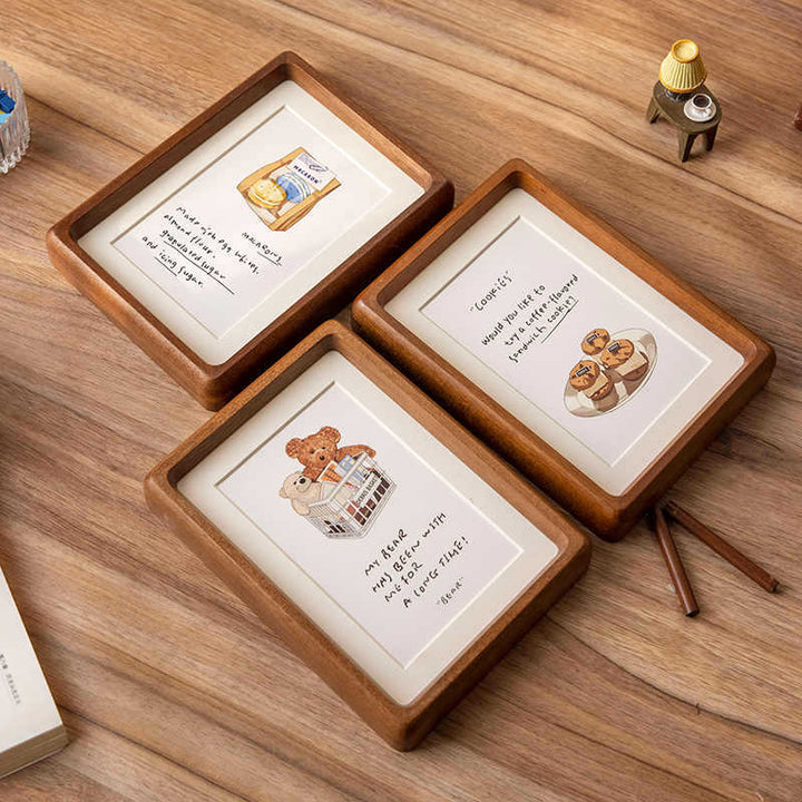 Rustic Wooden Photo Frame for Wall Display