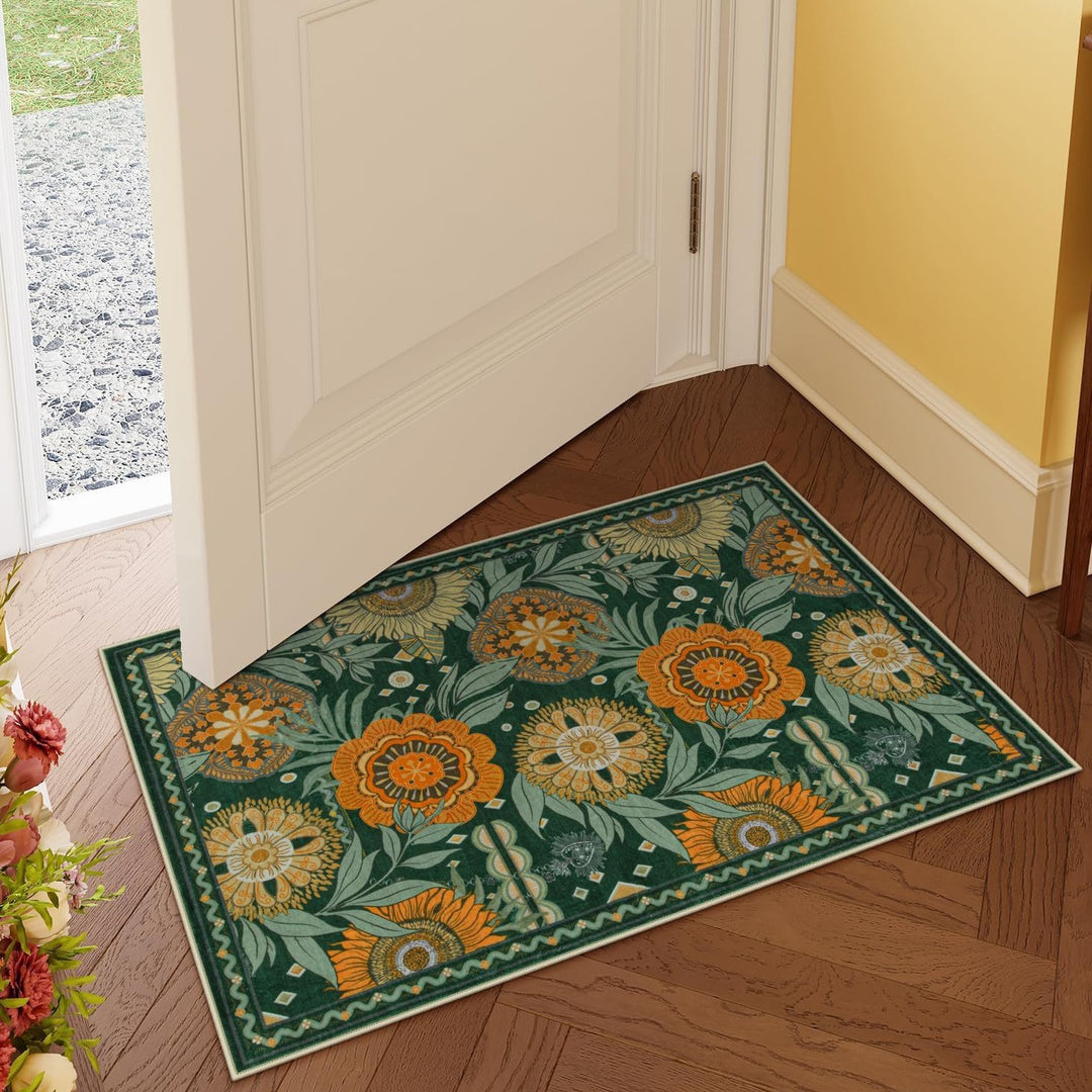 Luxurious Floral Design Bath Mat Kalsten