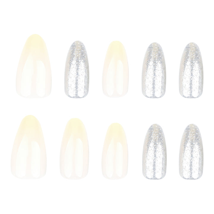 Artificial press-on nails with high-quality glitter accents Kalsten