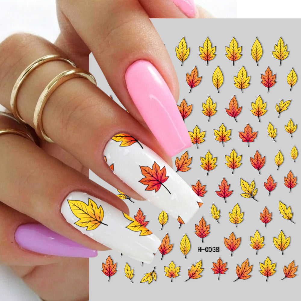 Autumn Leaf Nail Art Transfer Decals
