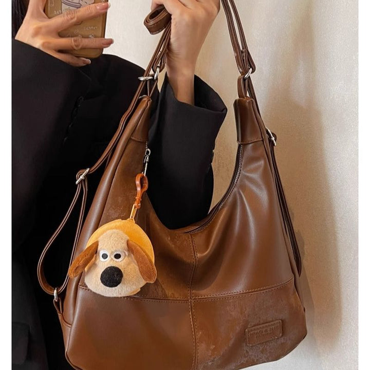 Chic Faux Leather Hobo Bag Kalsten
