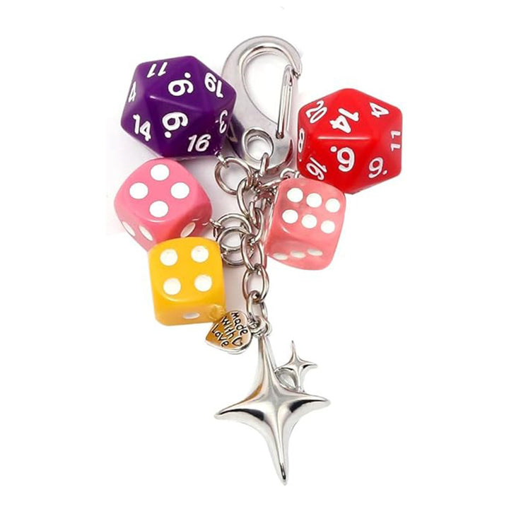 Keychain with Colorful Dice Kalsten