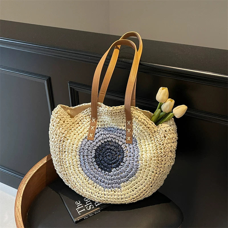 Hand-knotted basket bag with stylish design Kalsten