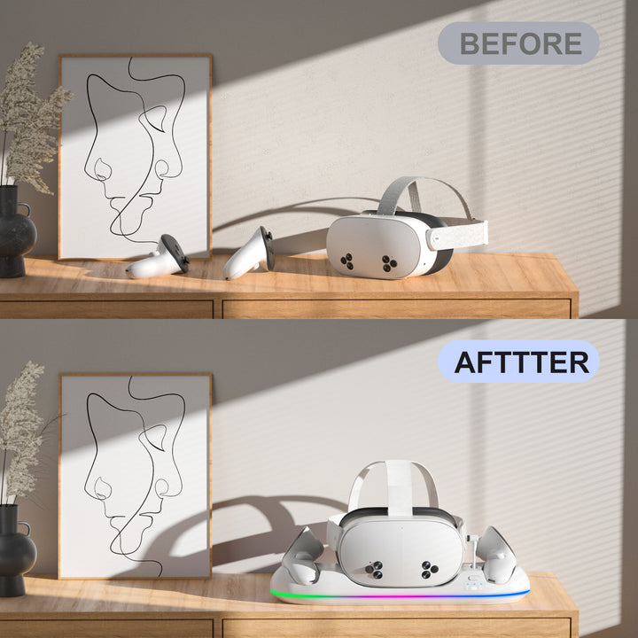 VR-Headset Stand with Practical Storage Compartments Kalsten