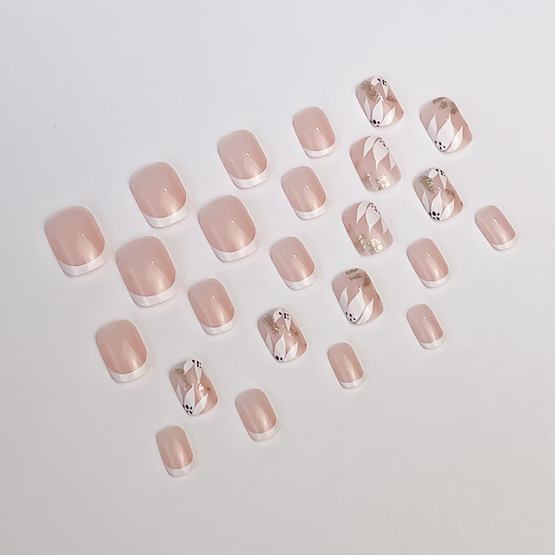 Elegant French Tip Decorative Nail Art