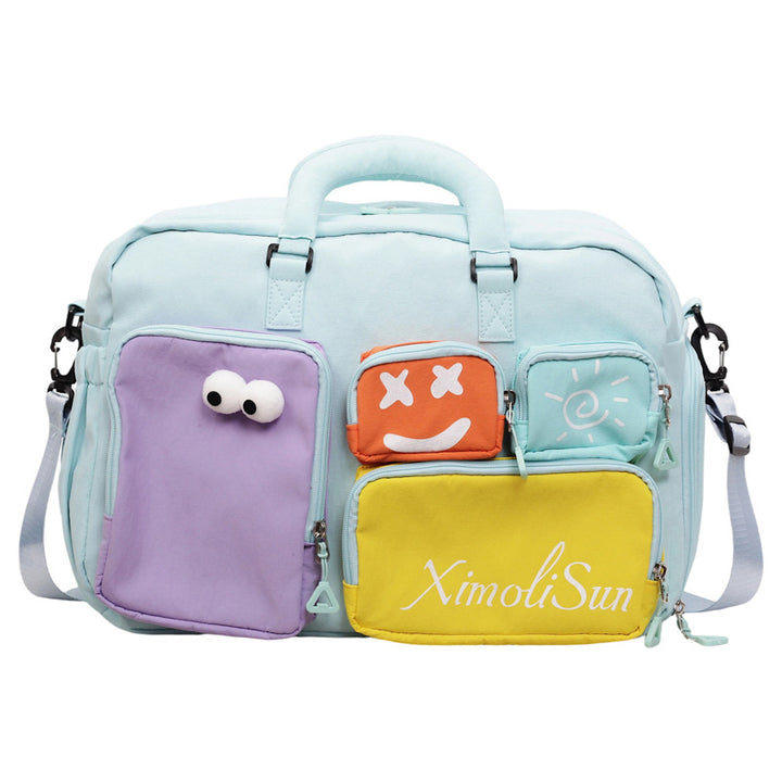 Playful Multi-Pocket Travel Bag