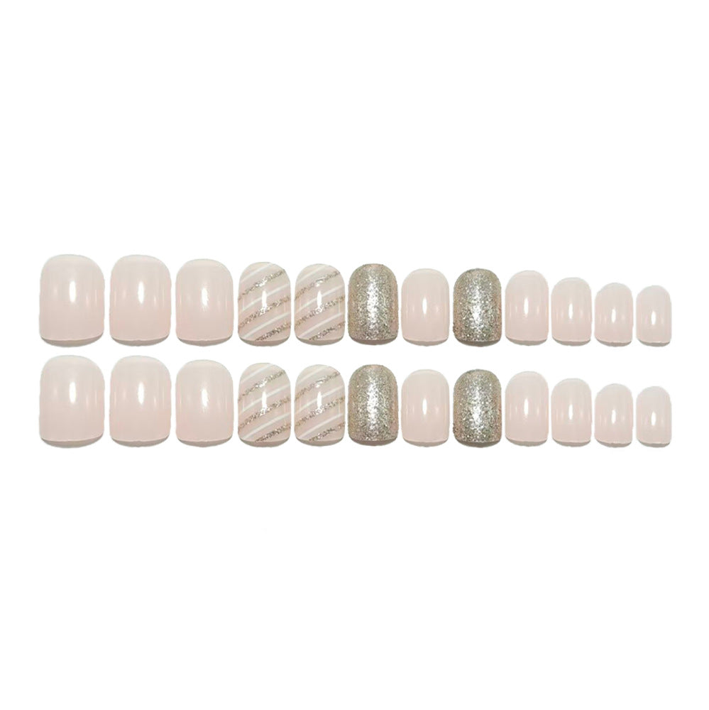 Glamorous artificial nails with glitter and ombre Kalsten