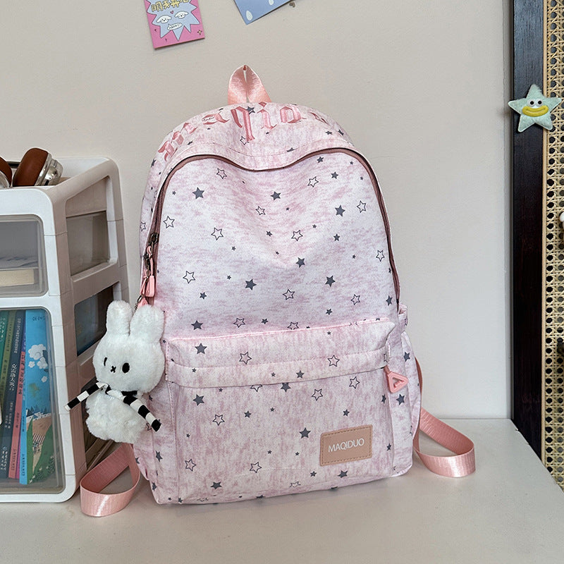 Star-Embellished Casual Backpack Kalsten
