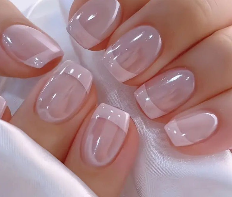 Elegant French Tip Acrylic Nail Enhancements Kalsten 1789915301