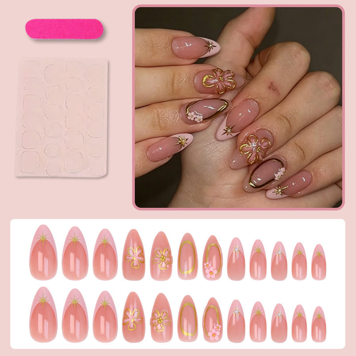 Art Nail Set with Blooming Designs Kalsten