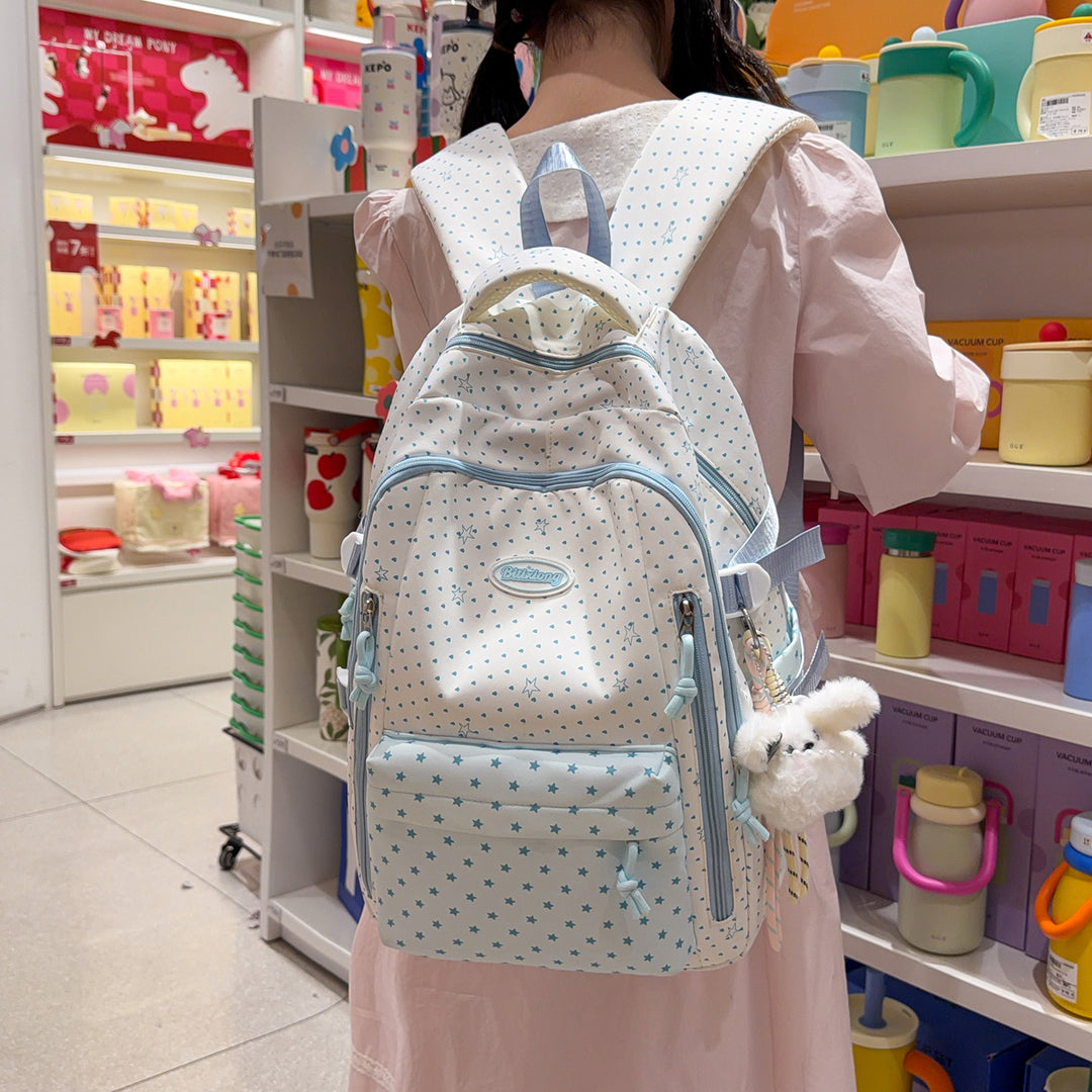 Decorative Star-Patterned Backpack Kalsten