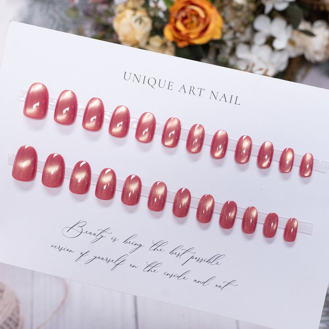 Stylish Ombre Glitter Press-On Nails