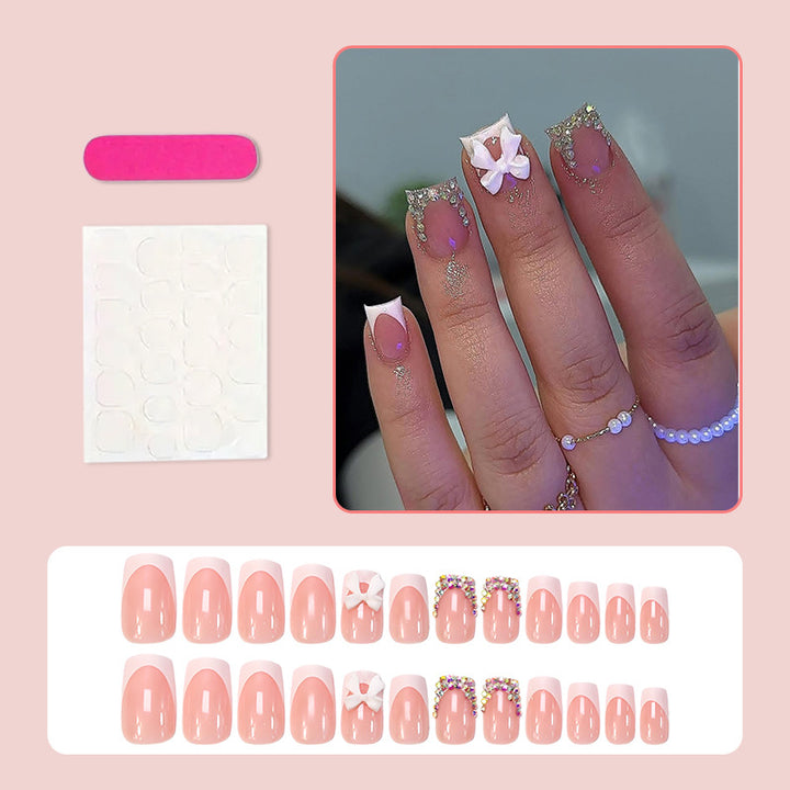 Artificial Nail Set with Glamorous Embellishments Kalsten