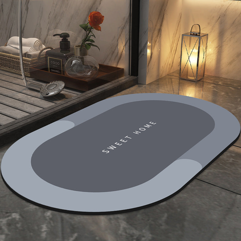 Modern Textured Bathroom Mat for Home
