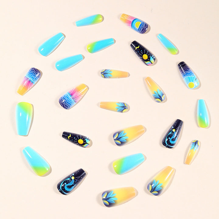 Cosmic Ocean Nail Art Design Kalsten