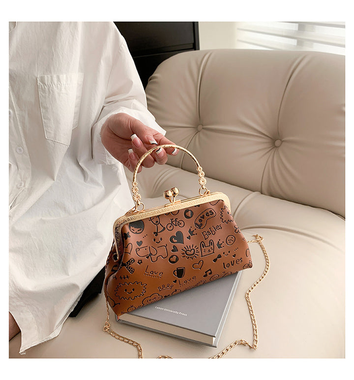 Whimsical Graphic Handbag