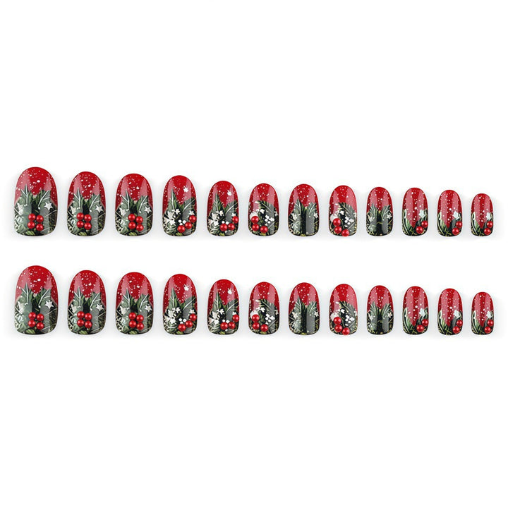 Artificial nails with festive Christmas design Kalsten